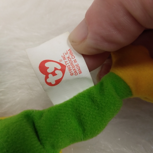 Teeny Beanie Babies Smoochy the Frog - Picture 3 of 3